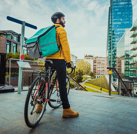 bike courier in london