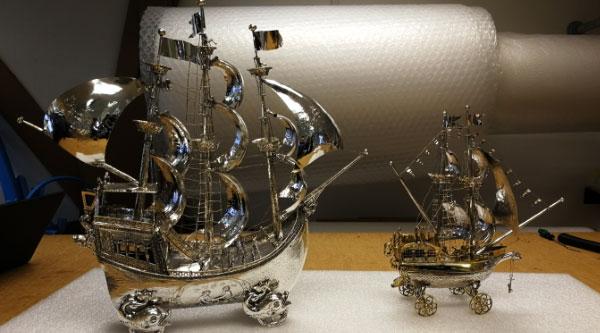 Antique Silver ships